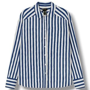 Forever 21 Striped Button Down Shirt